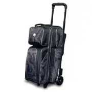 Brunswick Punisher Grey 3 Ball Roller Bowling Bag