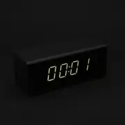 Clock Radio Black 20 Stations AM/FM Snooze Sleep Function Dual Alarm