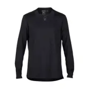 Long Sleeve T- Shirt MTB Defend Black FOX Racing Cycling