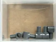 LEGO Parts - Dark Bluish Gray Technic, Axle Connector 1 Axle - No 22961 - QTY 5