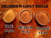 2kg GROUND CRUSHED WALNUT SHELLS CRAFT PIN CUSHIONS SCRUB SANDBLASTING TUMBLING