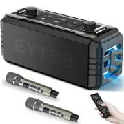 Karaoke Machine for Adults with 2 Wireless Microphones, Professional Portable...