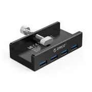 Aluminum 4-Port Usb 3.0 Clip Hub With 1M Cable