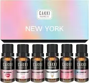 CAKKI Essential Oils Set for Diffusers for Home, Fragrance Oils Gift Set , 6X10ml Pure Aromatherapy Oils ,with Pure Seduction, Love Spell,Coconut Passion, Aqua Kiss, for Candles Making
