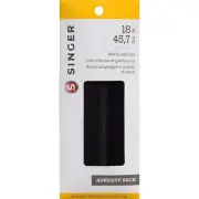 Singer Hook and Loop Adhesive Back Tape, 3/4 x 18-Inch, Black