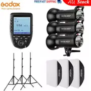 3X Godox SK400II Studio Flash +60*60cm Softbox + Light Stand + XPro Trigger