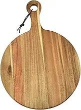 CRILSTYLEO Wooden Pizza Serving Board Pizza Plate Trays Stand Bread Board Kitchen Tool