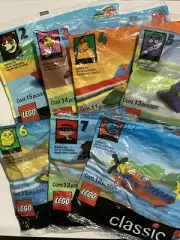 1999 McDonald's Lego Classic Happy Meal Polybag #2-#8 (7 Bags) Free Shipping