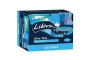 Libra Ultra thin Regular Pads With Wings 120 Pack