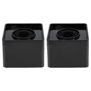 2 Pcs Microphone for Interviews Prop Square Logo Holder Handheld