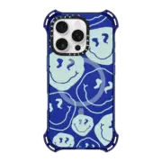 iPhone 16 Pro Bounce Case MagSafe Compatible Aqua Smile Transparent
