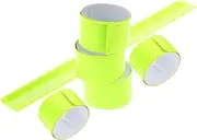 Totority 6Pcs Reflective Snap Bands High Visibility Wearable Reflective Safety Bands for Cycling Running and Outdoor Activities for Wrist Ankle Bike Backpack and Scooter Use