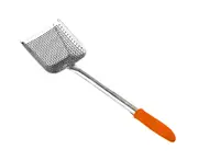 Stainless Steel Punching Long Handle Spatula Colander Kitchen Cooking Strainer