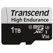 Transcend High Endurance USD350V 1 TB Class 10/UHS-I (U3) V30 microSDXC - 100 MB/s Read - 85 MB/s Write