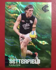 2020 AFL Select Footy Stars Prestige GREEN PARALLEL WILL SETTERFIELD #32 020/60