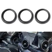Carbon Fiber Interior Dash Air Vent Frame Trim Ring For Mazda MX-5 2016-23 2021 (for: Mazda)