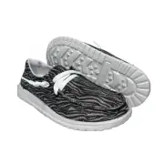 Gypsy Jazz® Ladies To The Moon Zebra Striped Silver Shoes GJSP0147-040