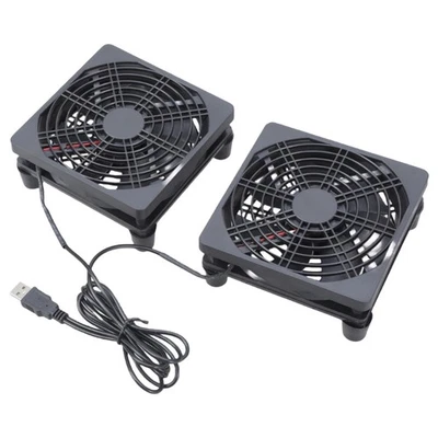 1set 120mm USB Powered Double Oil Bearing Cooling Fan Quiet For Router
