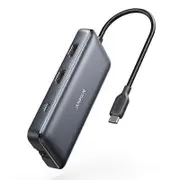 Anker 553 USB C Hub 8 in 1 USB C Dock Dual 4K HDMI USB C to USB Adapter 1 Gbps Ethernet USB Hub 100W Power Delivery A8380