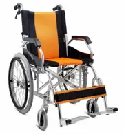 FREEWHEELS: Light Manual Compact Aluminium Wheelchair with Foldable Backrest and Attendant Handbrakes