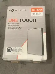 Seagate One Touch 2TB SILVER Portable USB 3.0 External Hard Drive SEALED