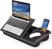 Laptop Lap Desk - Home Office Lap Desk for Laptop with Adjustable Angles, Portab