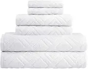 JSEIAJB 6 Piece Towel Set Bathroom Set Quick Drying Absorbent Bath Towel