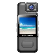 4K HD Body Camera with Night Vision – 180° Rotating Lens, Motion Detection, 7-Hour Battery, Portable Security Cam