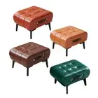 Footrest Foot Stool Kids Seat Ottoman Side Table Ottoman Stool Leather Footstool