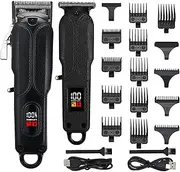 Electric Hair Clippers Cordl Hair Trimmer Men's Haircut Kit with 13 Combs Hair Trimming S ling & Grooming Kit for Salon Barbers Home Use