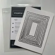 Stampin’ Up! DECKLED RECTANGLES DIES New In Package - 8 Layering Dies