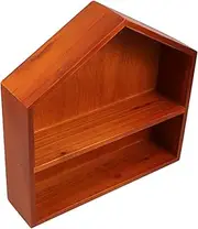 CHILDWEET Wooden Action Figure Display Stand Sturdy Model Display Rack for Home Storage Stylish Vintage Showcase for Collectibles Figures Wooden Shelf with Strong Load Bearing Capacity