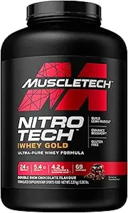 [MuscleTech] Nitro Tech 100% Whey Gold Double Rich Chocolate 5lbs AU (RB)