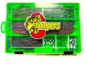 Chompers Drop Shot Kit - 132 Pieces, Green, DSWKIT-23 Tackle Kits