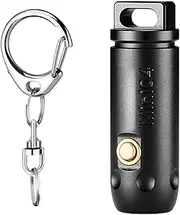 Bright Flashlight Torch, Hiking Hat Clip, 1.36x0.45in Small Waterproof Light, 4-Mode Brightness, Headlamp Torch for Running, Cycling, Camping, Outdoor Activities