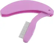 Healeved Travel Eyelash Separator Metal Eyebrow Brush Foldable Lash Comb for On-the-go Use
