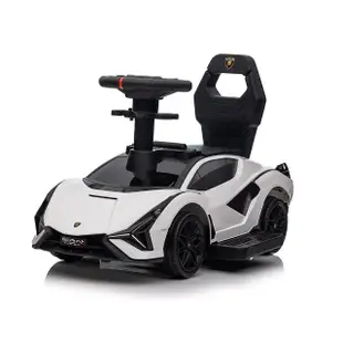 【Lamborghini 藍寶堅尼】兒童電動學步車(2色可選 原廠授權 電動車 滑行車 學步車 滑步車)