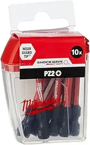 [Milwaukee] Shockwave PZ2 50mm Screwdriver Bits Pack of 10 4932472050