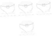 BESTOYARD 4sets Nose Guard Shield Washable for Beauty Salon Reusable Spit Mask Cover 10pcs*4