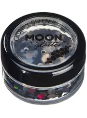 Moon Glitter Holographic Black Chunky Loose Glitter