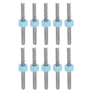 10pcs End Mill Bit 3.175mm Solid Carbide CNC Router Bits Engraving Cutter Tool