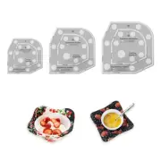 Bowl Cozy Template Microwave Holders DIY Patchwork Ruler Sewing Pattern Baskets