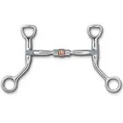 MYLER BIT HBT SHANK SWEET IRON COMFORT SNAFFLE COPPER ROLLER BIT MB 03-89-20035