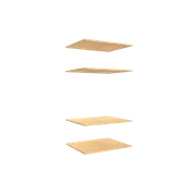 Lugna 4 Shelf Insert Kit Sand Fits 750 x 580mm Cabinet Shell