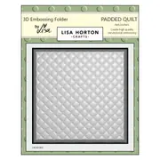 Lisa Horton Embossing Folder - Padded Quilt