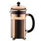 丹麥 Bodum 金銅色-黑頭-1928-18 1L 8 cup CHAMBORD Coffee Maker 法式濾壓壺 法式濾壓咖啡壺