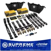 PLAY HARD WORK HARD BUNDLE: 4x 2" Ratchet Load Straps w/ 2x 20Ft Extended Lead