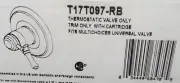 Delta Cassidy T17T097-RB Venetian Bronze TempAssure 17T Shower Valve Trim