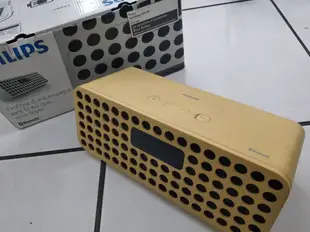 福利品特價)PHILIPS飛利浦潮流派對型音響SBT310W 螢幕無法顯示日期 藍芽正常 保固七日