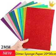 A4 Glitter Foam Paper No Adhesive Shiny Papers Children Craft Materials 10Pcs